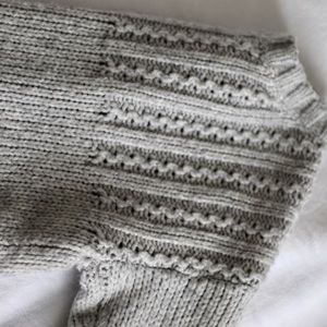 Oversized cable knit sweater